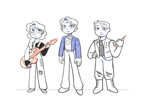 Scott Pilgrim inspired character sheet