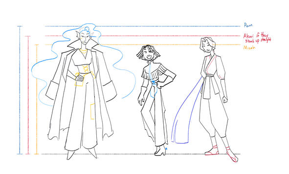 24 Hour Speedrun Mascots | Reference Sheet (Penelope, Micah, &amp; Akari)